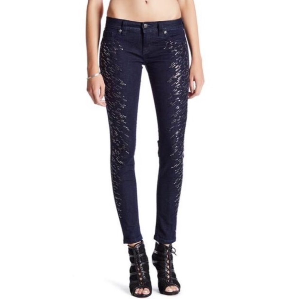 Miss Me Sequined Super Skinny Party Jegging